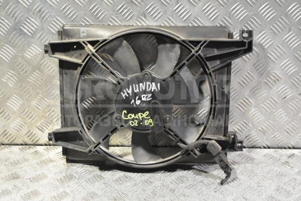 Вентилятор радиатора 7 лопастей в сборе с диффузором Hyundai Coupe 1.6 16V 2002-2009 977302DXXX 339853 euromotors.com.ua