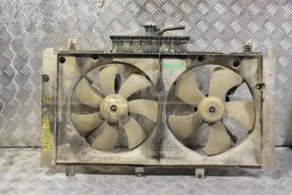 Вентилятор радиатора комплект 2 секции 5 лопастей+7 лопастей с диффузором Mazda 6 2.0di 2002-2007 LF1915025 339873 - 1