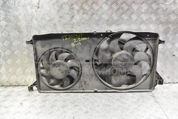 Вентилятор радіатора комплект 2 секції 8 лопатей+7 лопатей з дифузором Ford Transit 2.2tdci 2006-2013 6C118C607BC 339897 - 1
