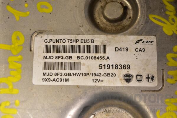 Блок керування двигуном Fiat Grande Punto 1.3MJet 2005 51918369 340448 - 2