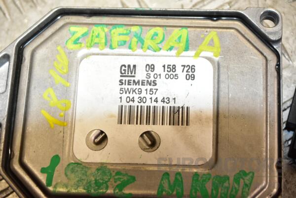 Блок управления двигателем комплект Opel Zafira 1.8 16V (A) 1999-2005 09158726 341139 - 2