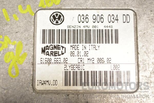 Блок керування двигуном VW Polo 1.4 16V 2009-2016 036906034DD 343947 - 2