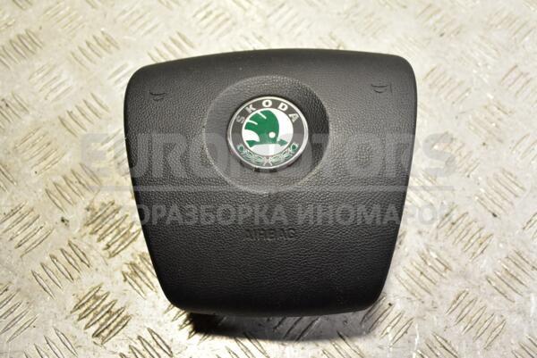 Подушка безопасности руль Airbag Skoda Fabia 2007-2014 5J0880201D 344080 euromotors.com.ua