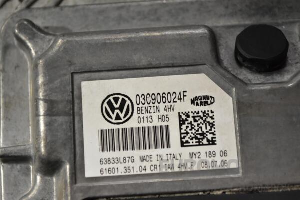 Блок управления двигателем VW Polo 1.4 16V 2001-2009 03C906024F 344293 - 2