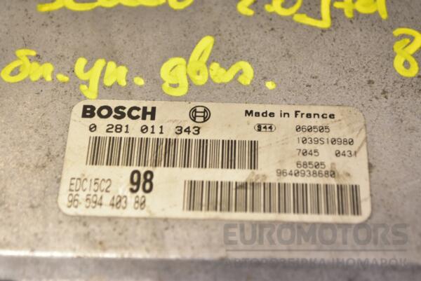 Блок керування двигуном Citroen Jumpy 2.0jtd 8V 1995-2007 0281011343 345691 - 2