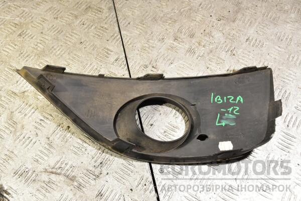 Решітка переднього бампера під птф ліва -12 Seat Ibiza 2008-2017 6J0853665A 347764 - 2