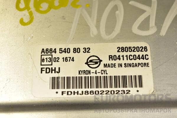 Блок керування двигуном SsangYong Kyron 2.0Xdi 2005-2015 A6645408032 350016 - 2