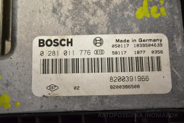 Блок управления двигателем Renault Scenic 1.9dci (II) 2003-2009 0281011776 352611 - 2