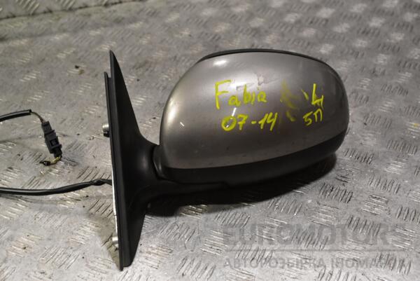 Дзеркало ліве електр 5 пинов Skoda Fabia 2007-2014 5J1857501BF 353197 - 2