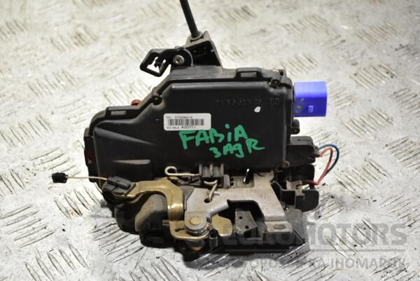Замок двери задний правый электр 6 пинов Skoda Fabia 1999-2007 6Y0839016 353671 euromotors.com.ua