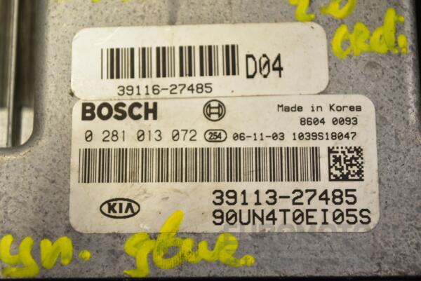 Блок керування двигуном Kia Carens 2.0crdi 2006-2012 3911327485 355318 - 2