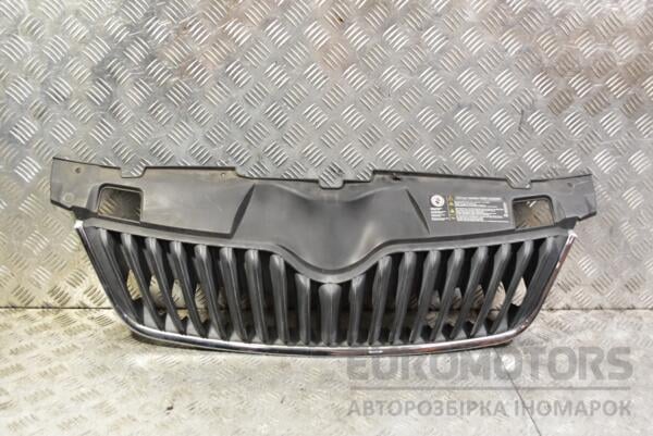 Решетка радиатора 10- Skoda Fabia 2007-2014 5J0853668C 355771 euromotors.com.ua