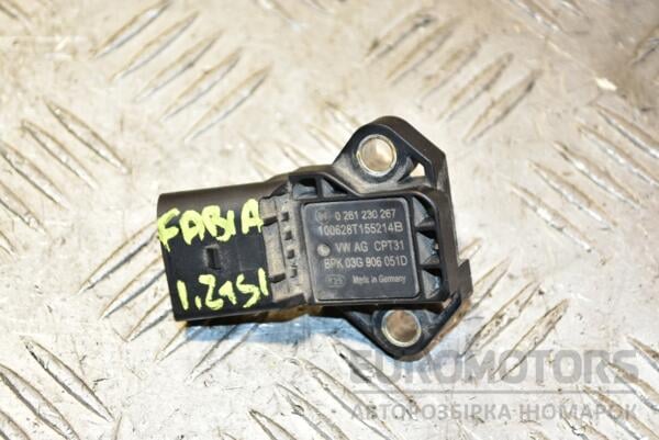 Датчик тиску наддуву (Мапсенсор) Skoda Fabia 1.2tsi 2007-2014 03G906051D 356716 euromotors.com.ua