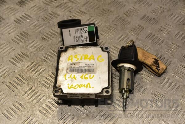 Блок управления двигателем комплект Opel Astra 1.6 16V (G) 1998-2005 09353459 356975 euromotors.com.ua