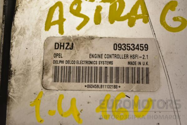 Блок управления двигателем комплект Opel Astra 1.6 16V (G) 1998-2005 09353459 356975 - 2