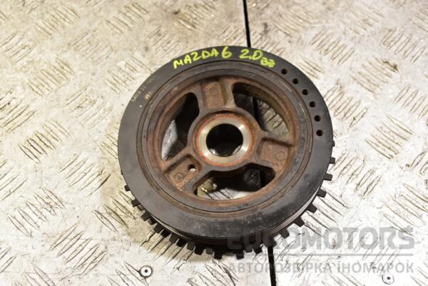 Шкив коленвала демпферный 6 ручейков Mazda 6 2.0 16V 2002-2007 L32311400A 358189 euromotors.com.ua
