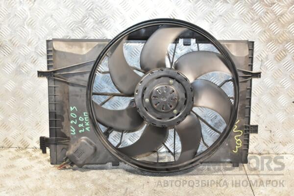Вентилятор радиатора 7 лопастей с диффузором Mercedes C-class (W203) 2000-2007 A2035001593 359969 euromotors.com.ua