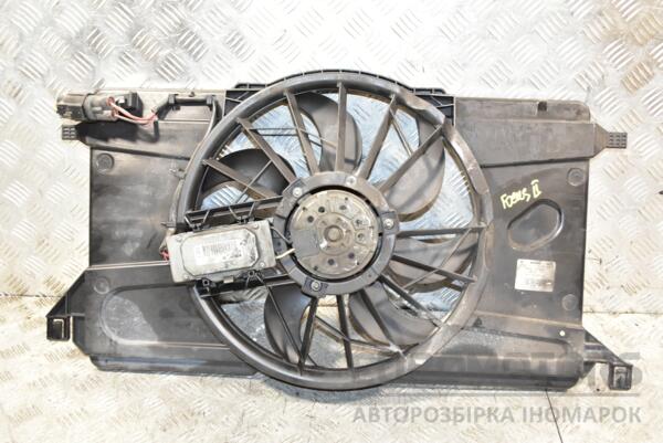 Вентилятор радіатора 7 лопатей в зборі з дифузором Ford Focus (II) 2004-2011 3M5H8C607UC 359985 euromotors.com.ua