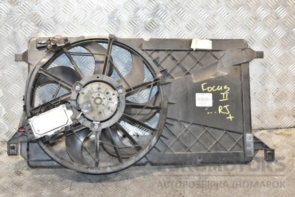 Вентилятор радіатора 7 лопатей в зборі з дифузором Ford Focus (II) 2004-2011 3M5H8C607RJ 360021 - 2