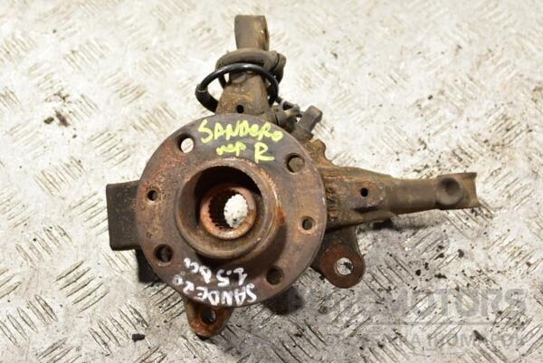 Поворотный кулак правый с ABS в сборе ступица Renault Sandero 2007-2013 360242 euromotors.com.ua