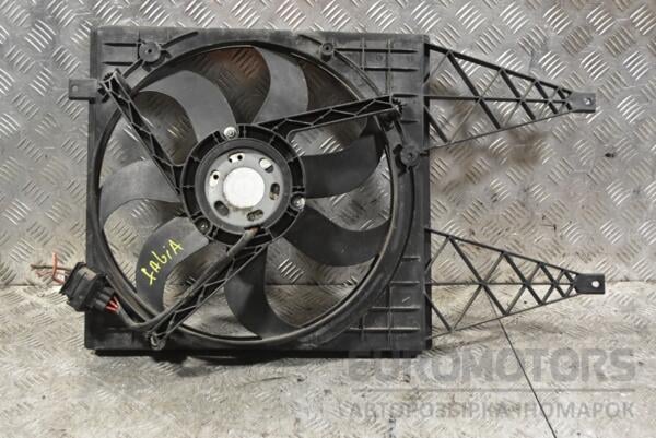 Вентилятор радиатора 7 лопастей в сборе с диффузором Skoda Fabia 1999-2007 6Q0121207L 361649 - 2