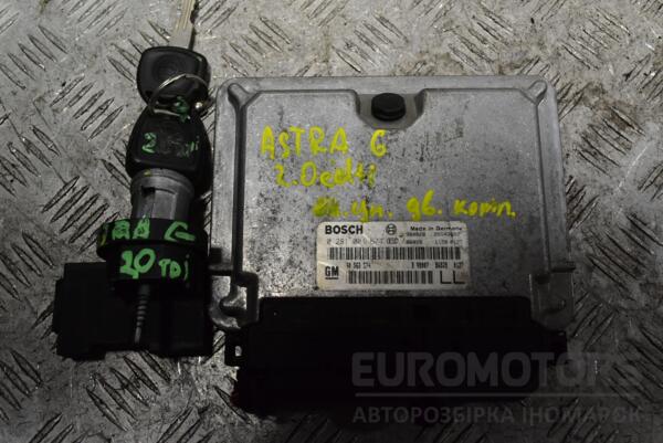 Блок управления двигателем комплект Opel Astra 2.0cdti (G) 1998-2005 0281001674 362024 euromotors.com.ua