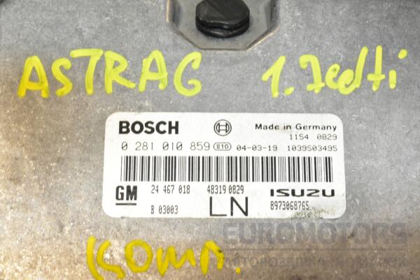 Блок управління двигуном комплект Opel Astra 1.7cdti (G) 1998-2005 0281010859 362044 - 2