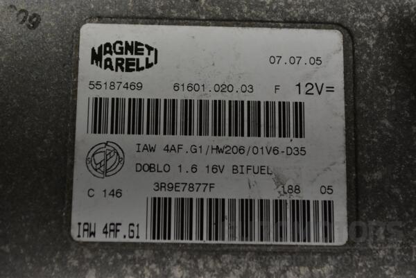 Блок управления двигателем комплект Fiat Doblo 1.6 16V 2000-2009 55187469 362678 - 2