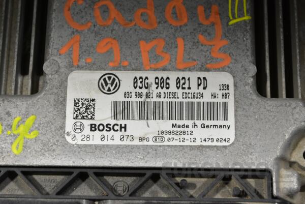 Блок управления двигателем VW Caddy 1.9tdi (III) 2004-2015 03G906021PD 363050 - 2