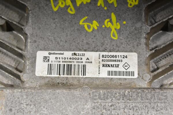 Блок управления двигателем Renault Logan 1.4 8V 2005-2014 8200661124 363054 - 2