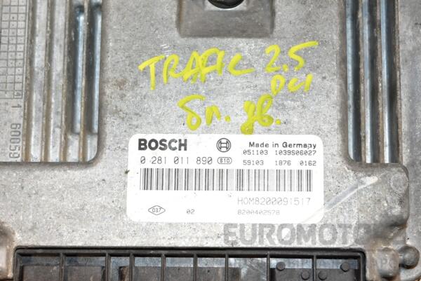Блок керування двигуном Renault Trafic 2.5dCi 2001-2014 0281011890 363168 - 2