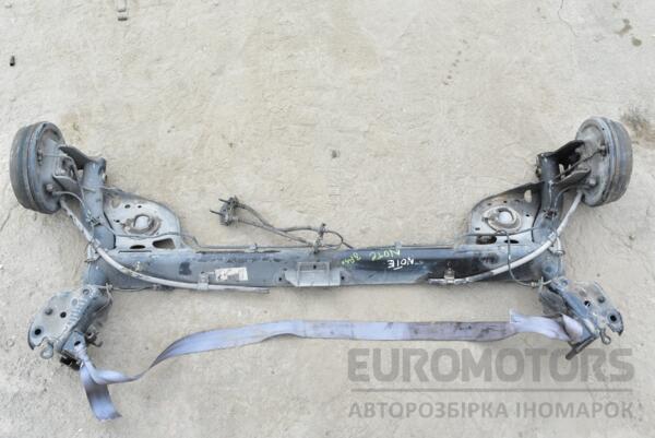 Балка задняя в сборе под барабаны с ABS Nissan Note (E11) 2005-2013 55501BC64A 363358 euromotors.com.ua