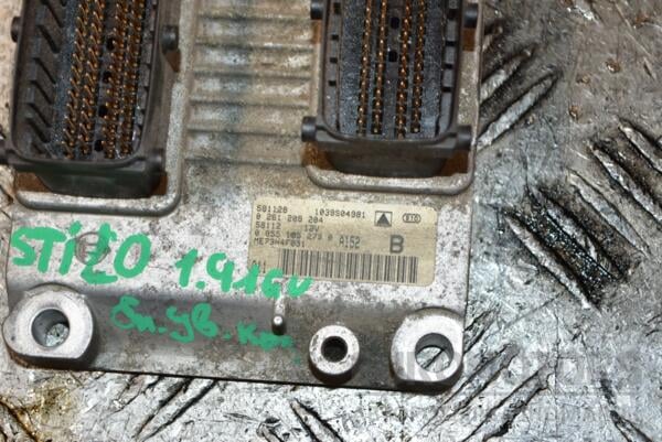 Блок управління двигуном комплект Fiat Stilo 1.4 16V 2001-2007 0261208204 364083 - 2