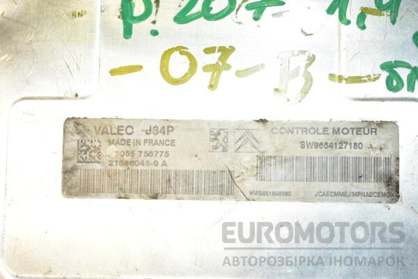 Блок управления двигателем Peugeot 207 1.4 8V 2006-2013 9664127180 364687 - 2