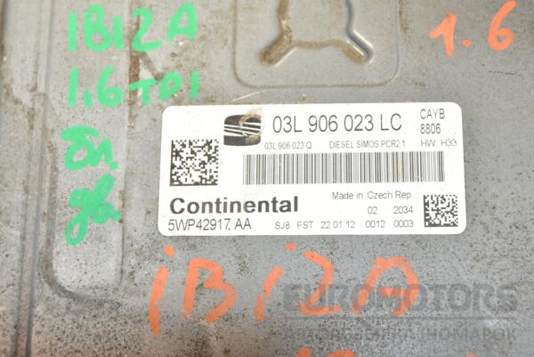 Блок управления двигателем Seat Ibiza 1.6tdi 2008-2017 03L906023LC 365680 - 2