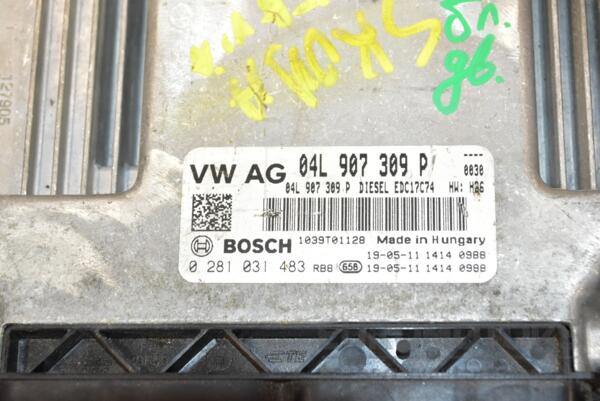 Блок керування двигуном Seat Ateca 2.0tdi 2016 04L907309P 365723 - 2