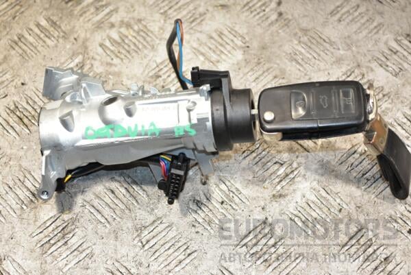 Замок зажигания в сборе ключ Skoda Octavia (A5) 2004-2013 1K0905851B 366413 euromotors.com.ua