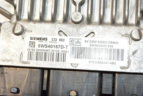 Блок управління двигуном комплект Peugeot 407 2.0hdi 2004-2010 9655041480 366480 - 2