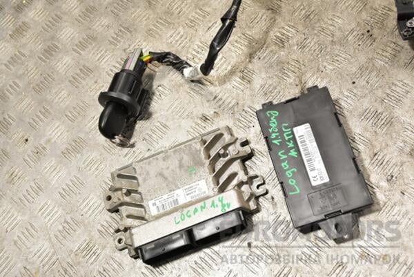 Блок управления двигателем комплект Renault Logan 1.4 8V 2005-2014 8200661124 366496 euromotors.com.ua