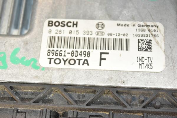 Блок керування двигуном Toyota Yaris 1.4 D-4D 2006-2011 896610D490 367210 - 2