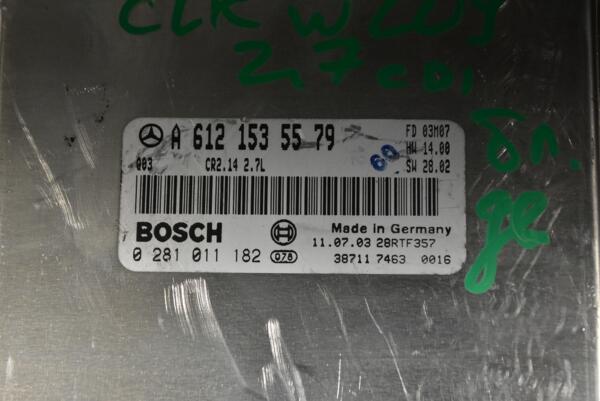 Блок управления двигателем Mercedes CLK 2.7cdi (W209) 2002-2009 A6121535579 367389 - 2