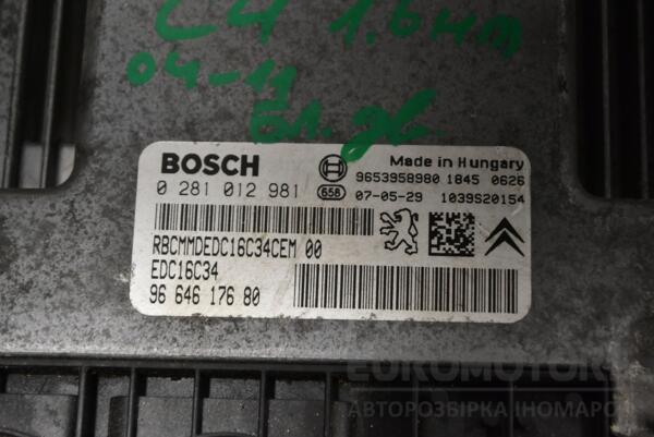 Блок управления двигателем Citroen C4 1.6hdi 2004-2011 0281012981 367491 - 2
