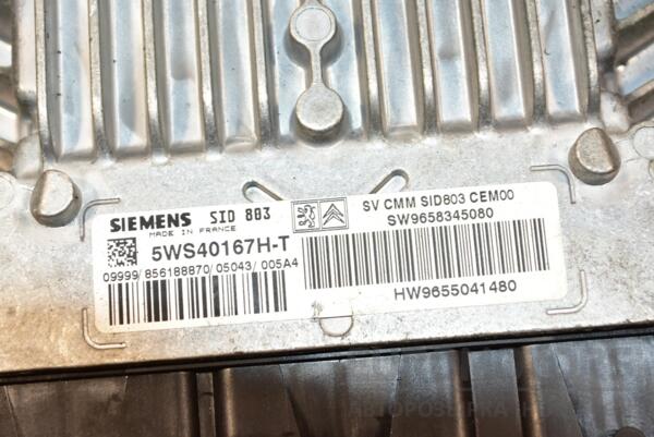 Блок управления двигателем Peugeot 407 2.0hdi 2004-2010 9658345080 369813 - 2