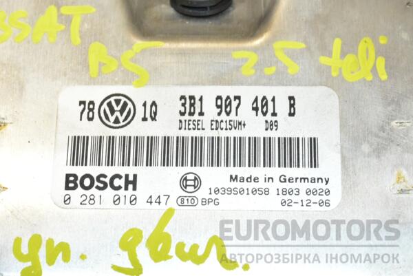 Блок керування двигуном VW Passat 2.5tdi (B5) 1996-2005 3B1907401B 369873 - 2