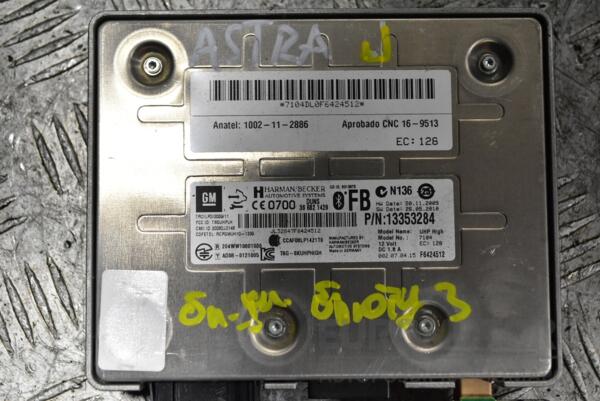 Блок управління Bluetooth Opel Astra (J) 2009-2015 13353284 370021 euromotors.com.ua