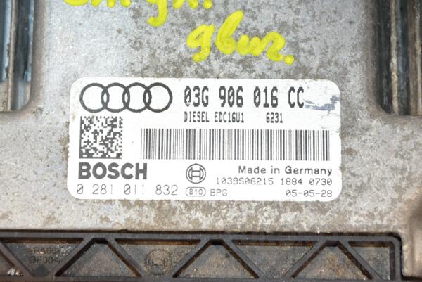 Блок управления двигателем Audi A3 1.9tdi (8P) 2003-2012 03G906016CC 370288 - 2
