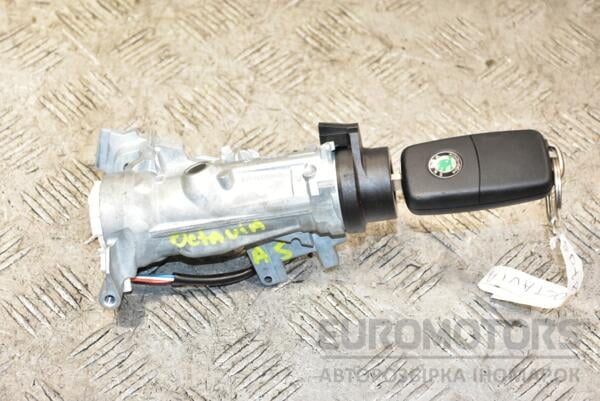 Замок зажигания в сборе ключ Skoda Octavia (A5) 2004-2013 1K0905851B 370327 euromotors.com.ua