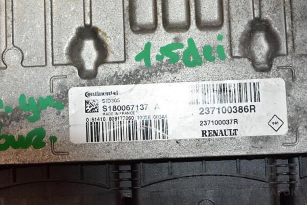 Блок управления двигателем Renault Megane 1.5dCi (III) 2009-2016 237100386R 377425 - 2