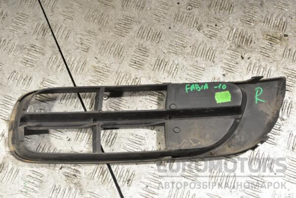 Решетка переднего бампера правая -10 Skoda Fabia 2007-2014 5J0807368 378128 - 2