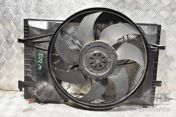 Вентилятор радіатора 7 лопатей з дифузором Mercedes C-class (W203) 2000-2007 A2035001593 379513 euromotors.com.ua